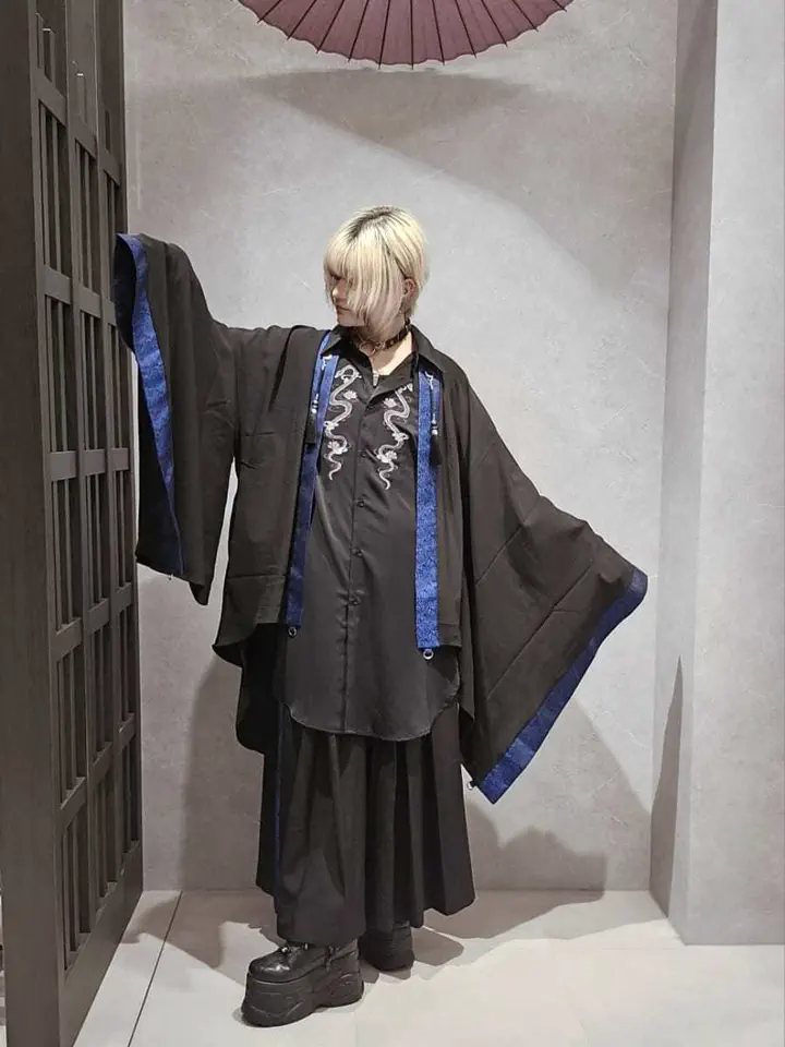 蛇×蓮刺繍ロングシャツ【期間限定価格】 | AXES-X＆REZEN -outlet
