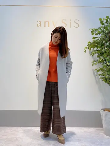 ANY SIS 岡本 コーディネート画像