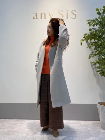 ANY SIS 岡本 コーディネート画像