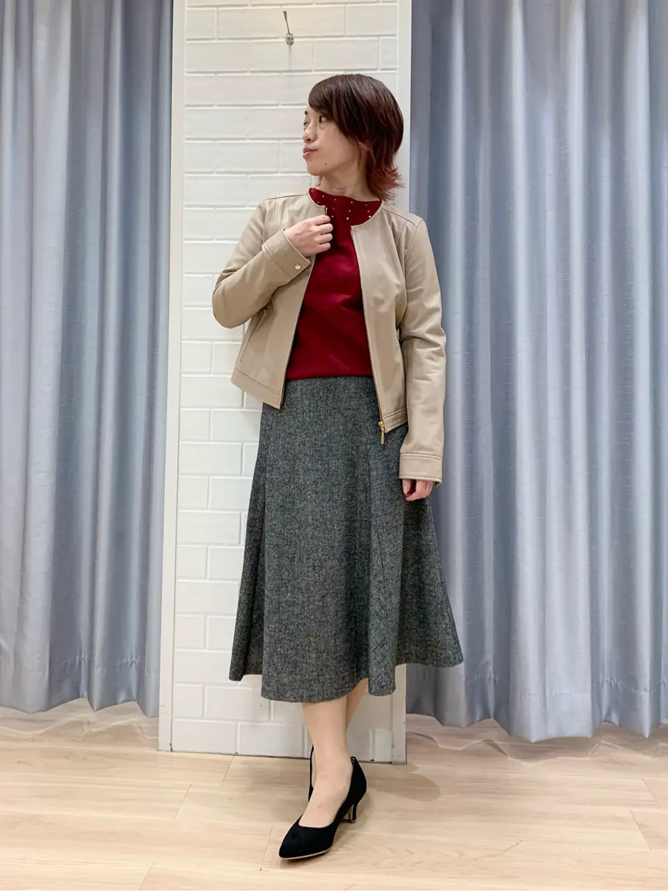 ANY SIS 丸岡 コーディネート画像