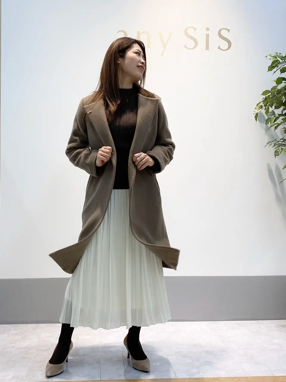 ANY SIS 岡本 コーディネート画像