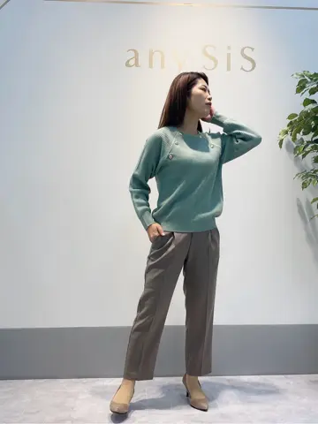 ANY SIS 岡本 コーディネート画像
