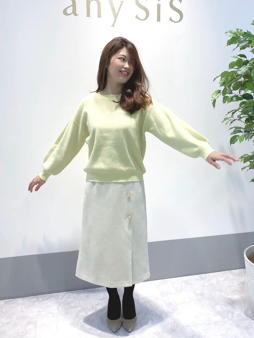 ANY SIS 岡本 コーディネート画像