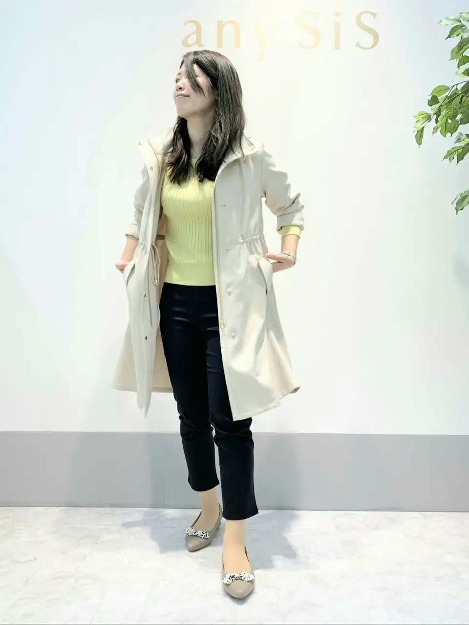 ANY SIS 岡本 コーディネート画像