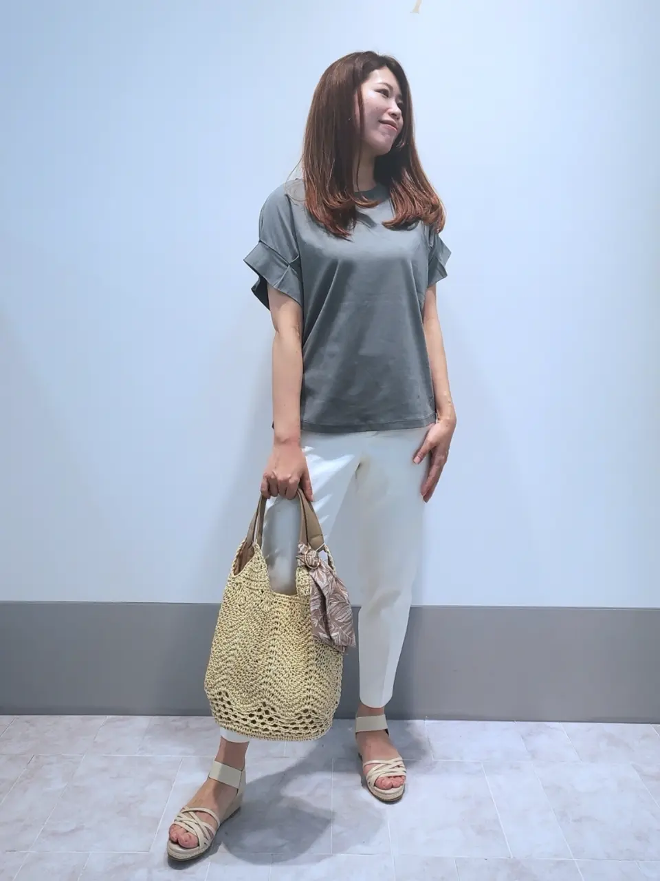 ANY SIS 岡本 コーディネート画像