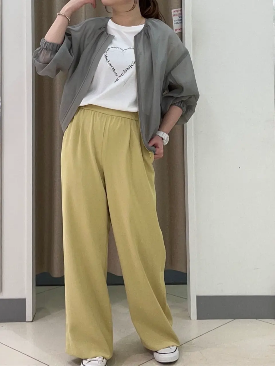 ANY SIS カモガワ コーディネート画像