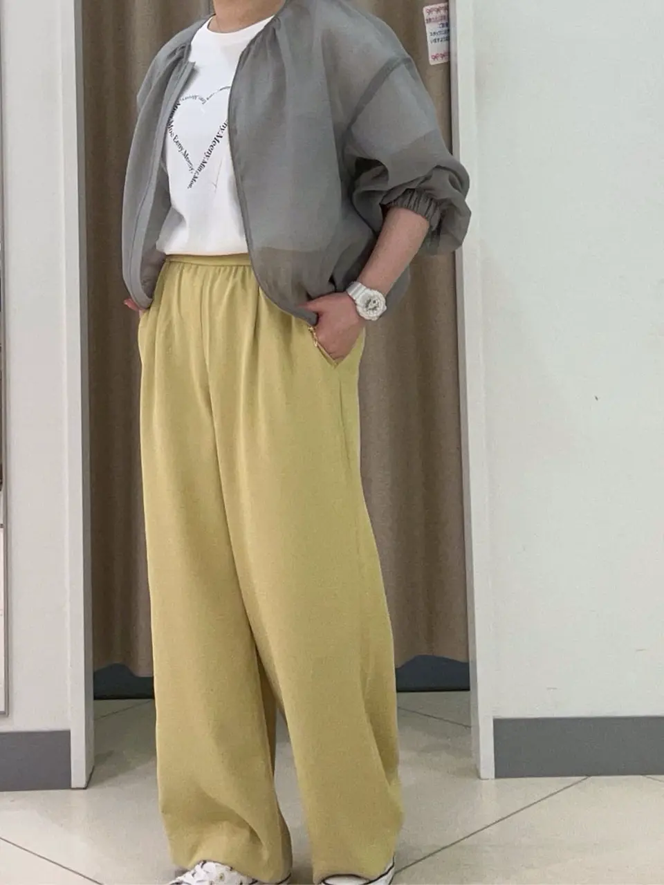 ANY SIS カモガワ コーディネート画像