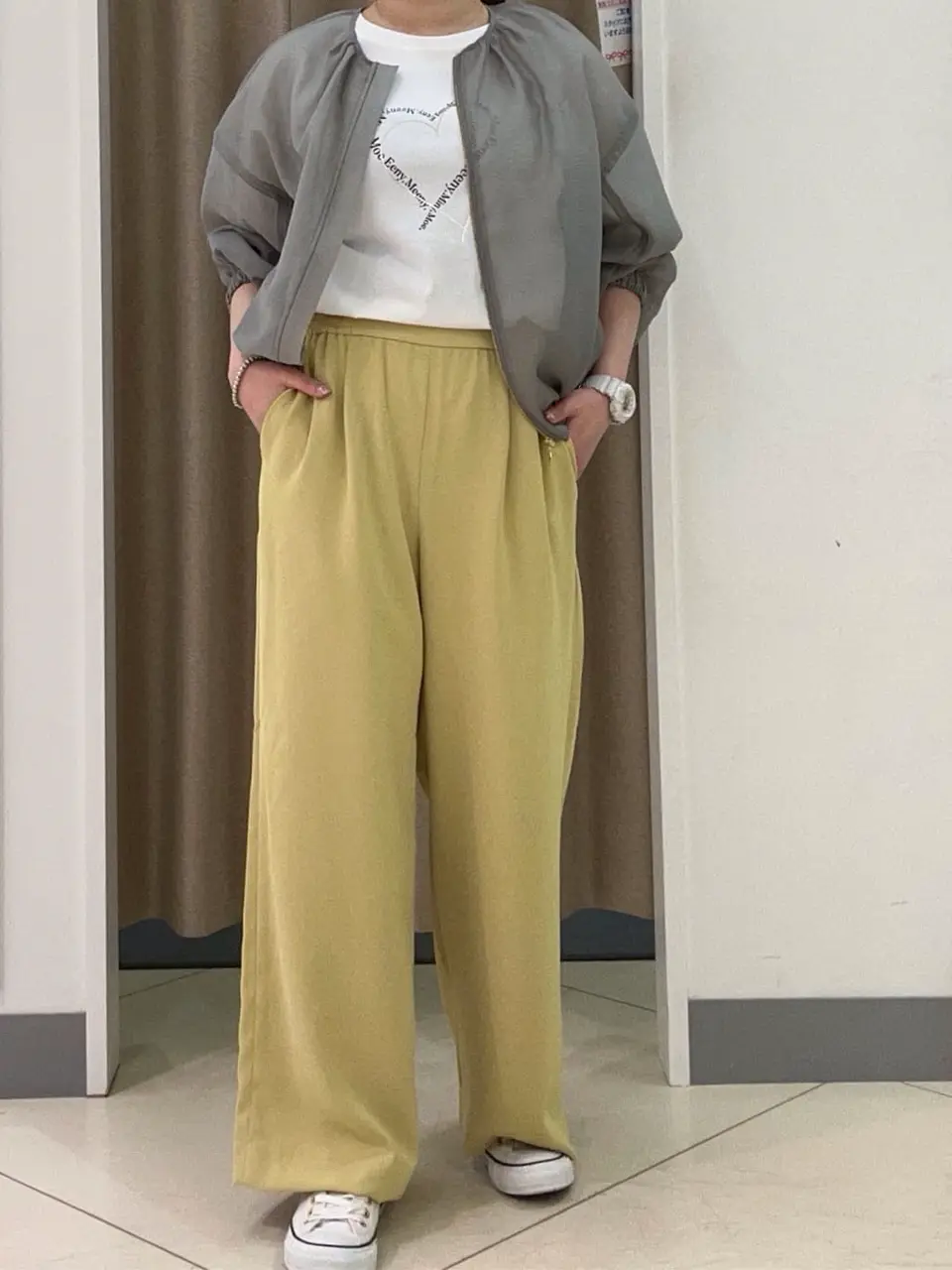 ANY SIS カモガワ コーディネート画像