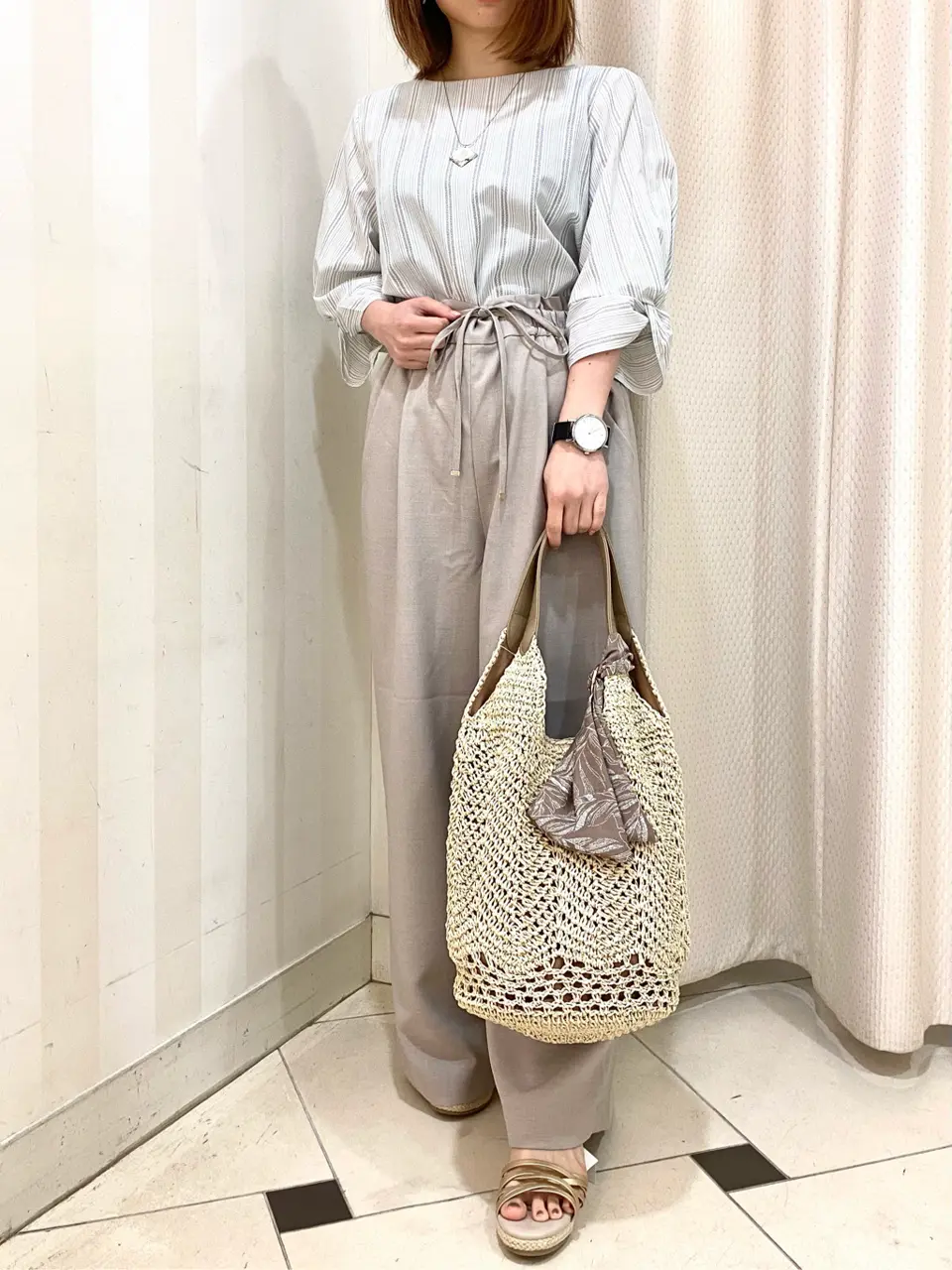 ANY SIS 横尾 コーディネート画像