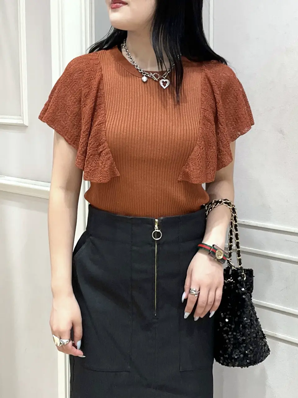 ANY SIS erika コーディネート画像