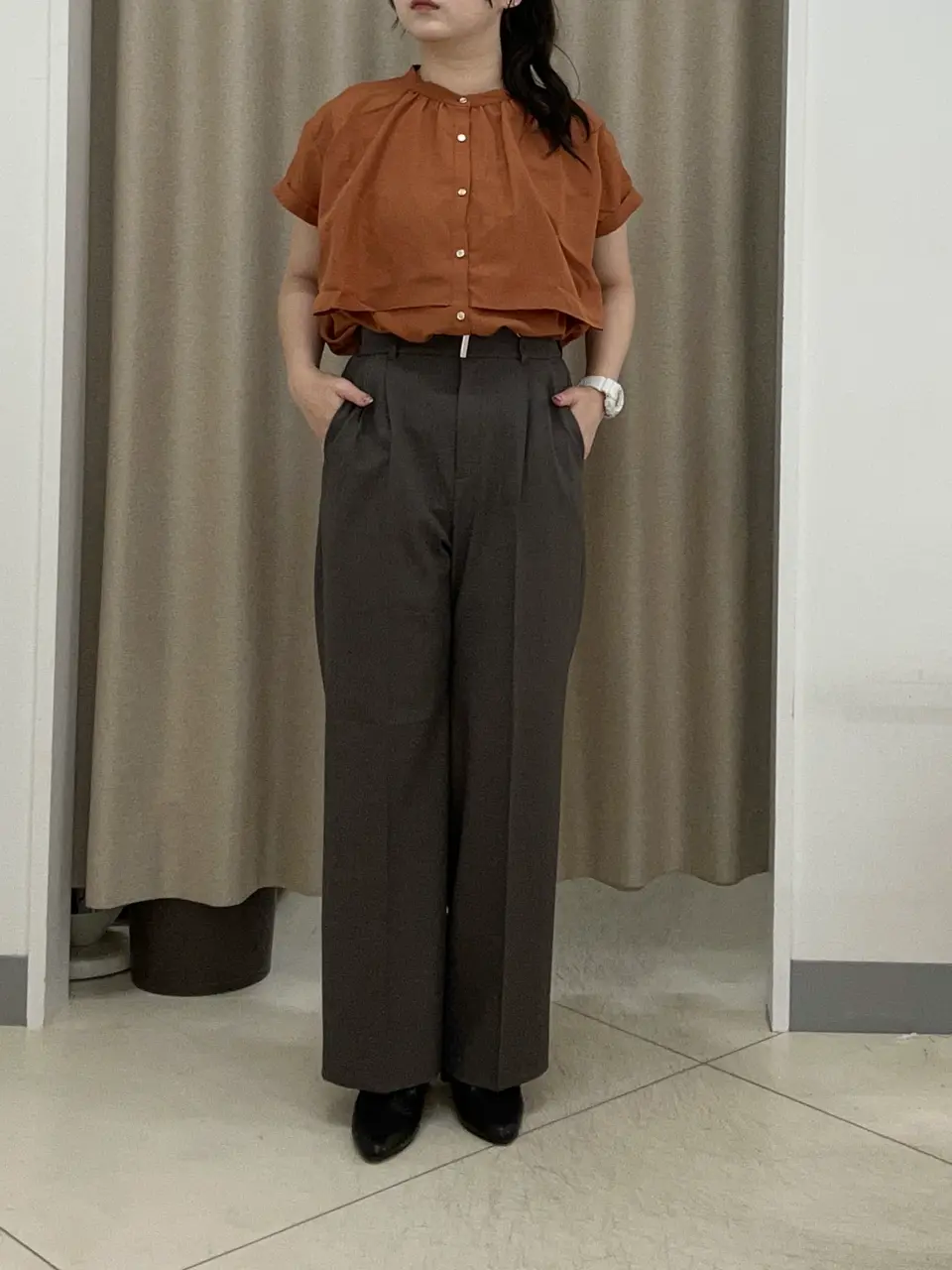 ANY SIS カモガワ コーディネート画像