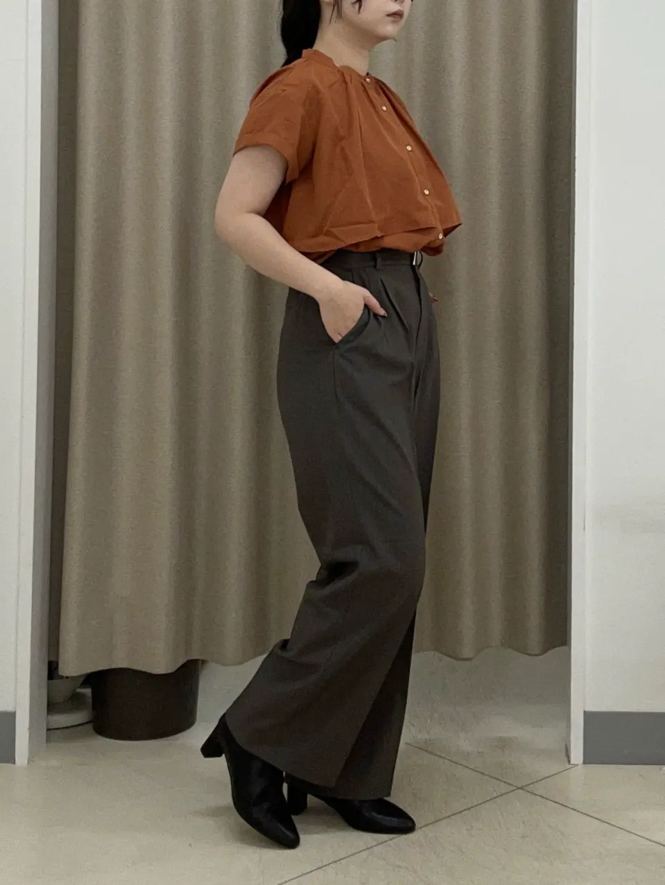 ANY SIS カモガワ コーディネート画像