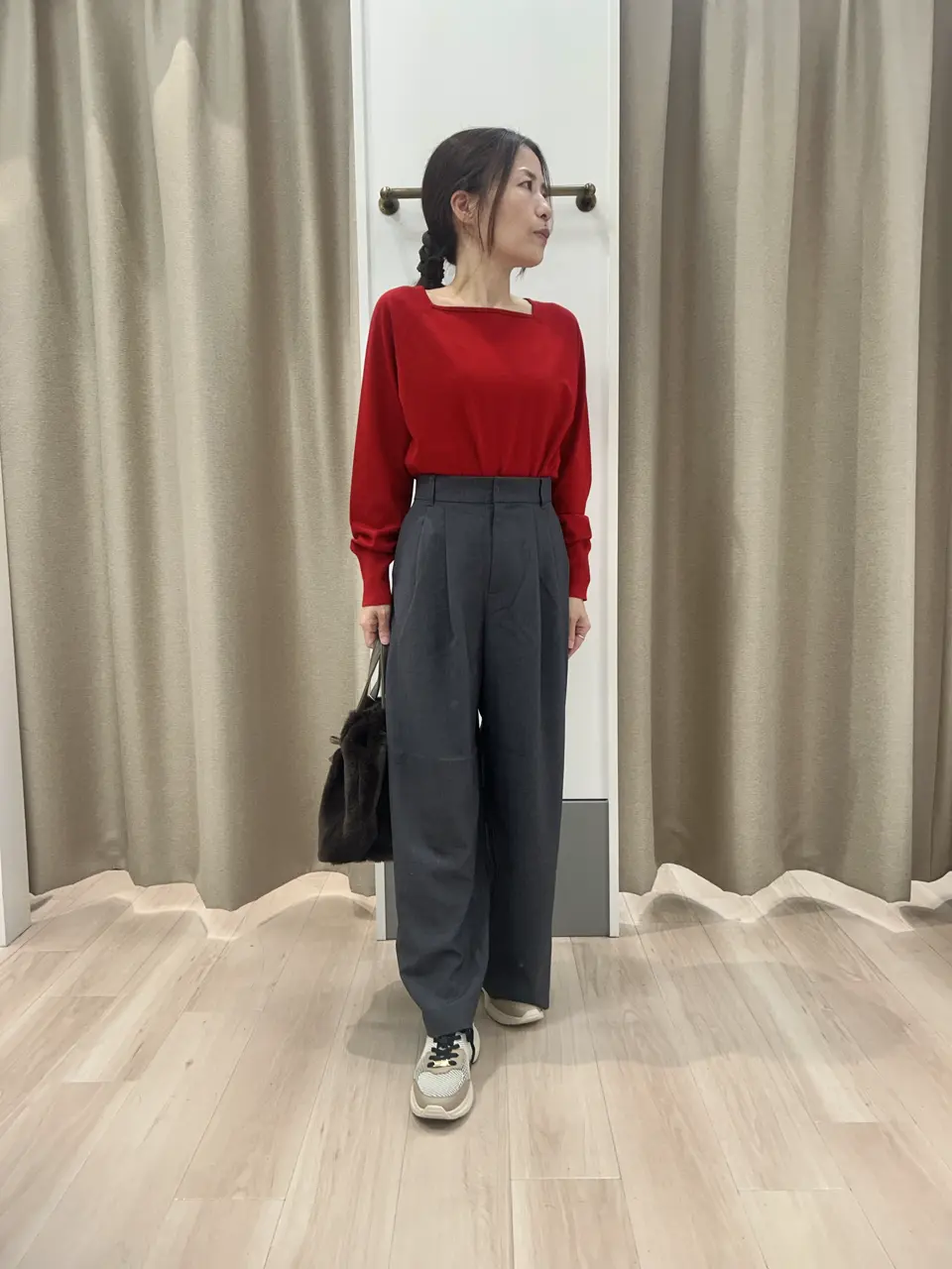 ANY SIS 長尾 コーディネート画像