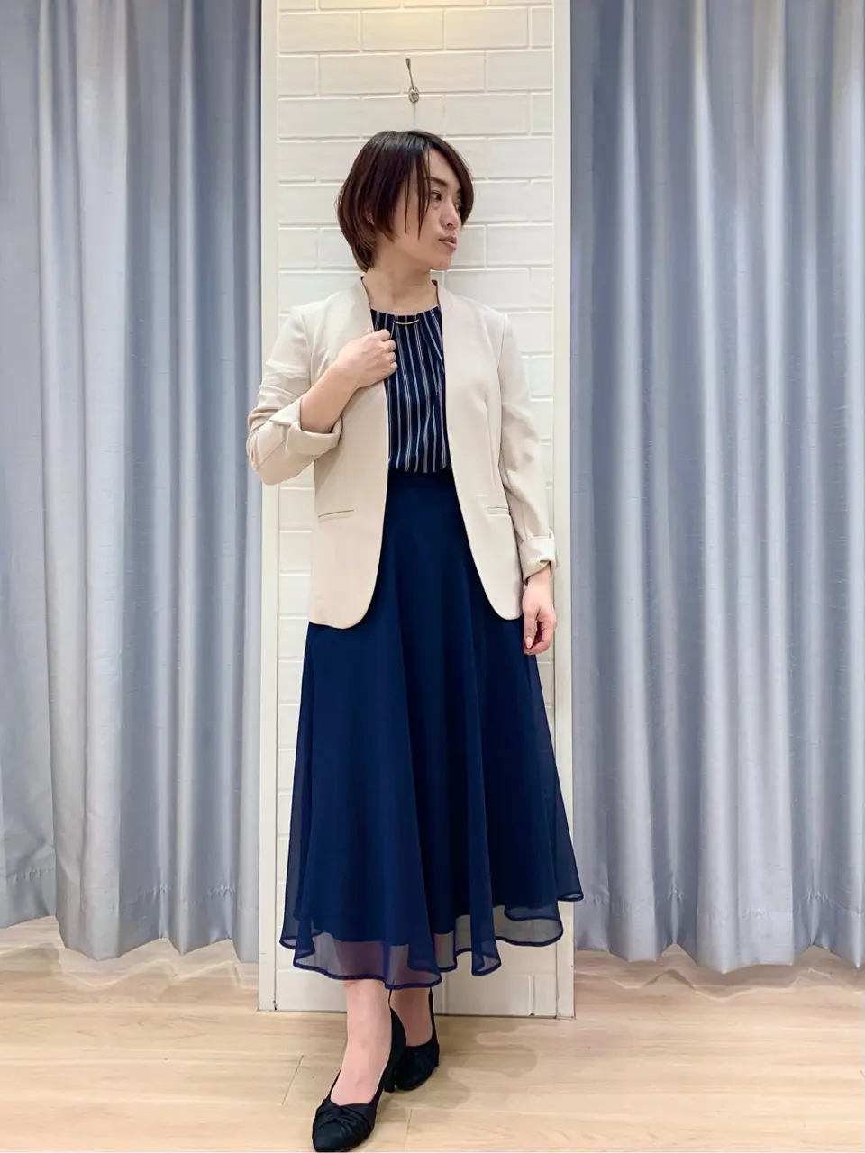 ANY SIS 丸岡 コーディネート画像