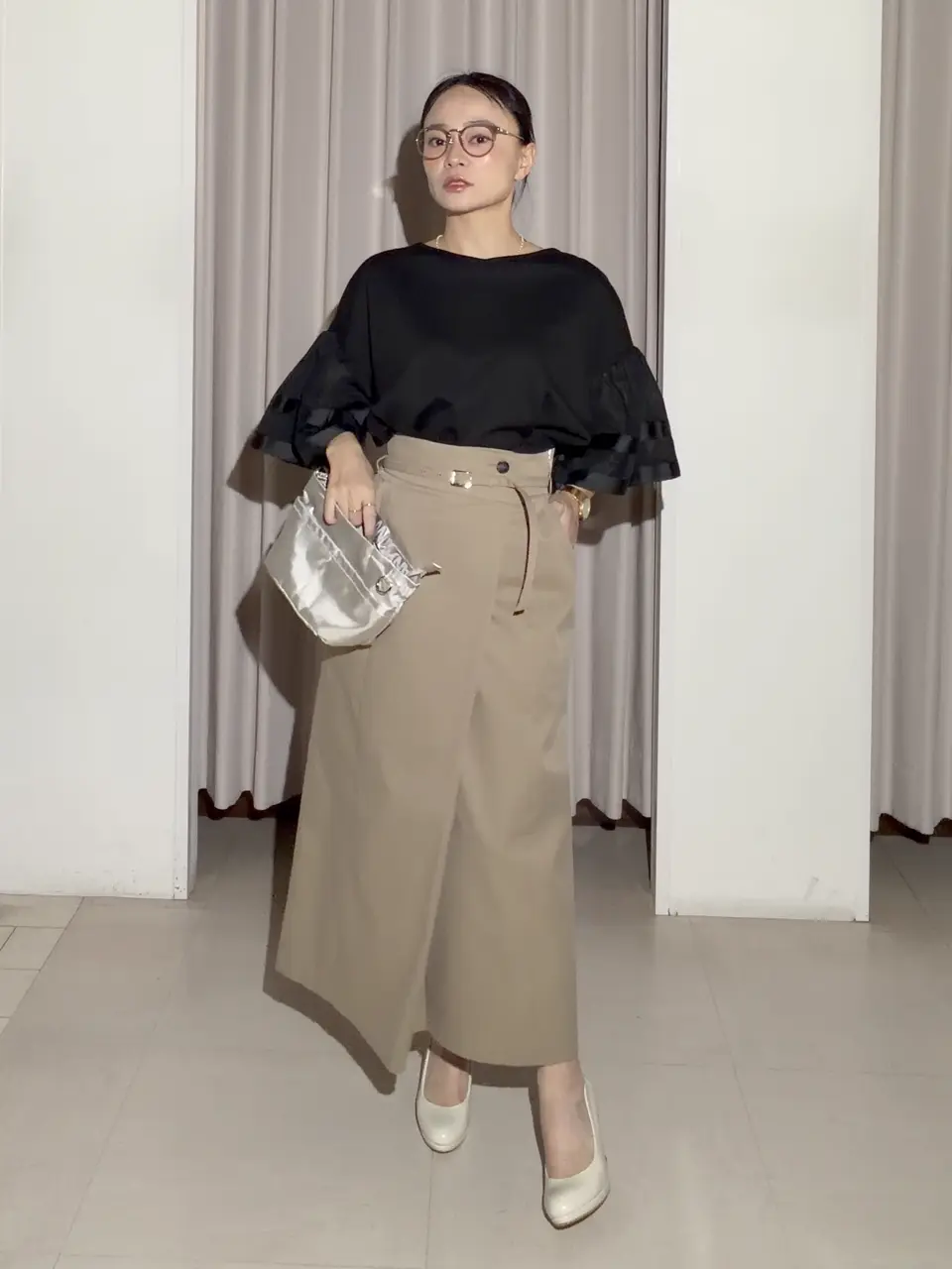 ANY SIS ナラ コーディネート画像