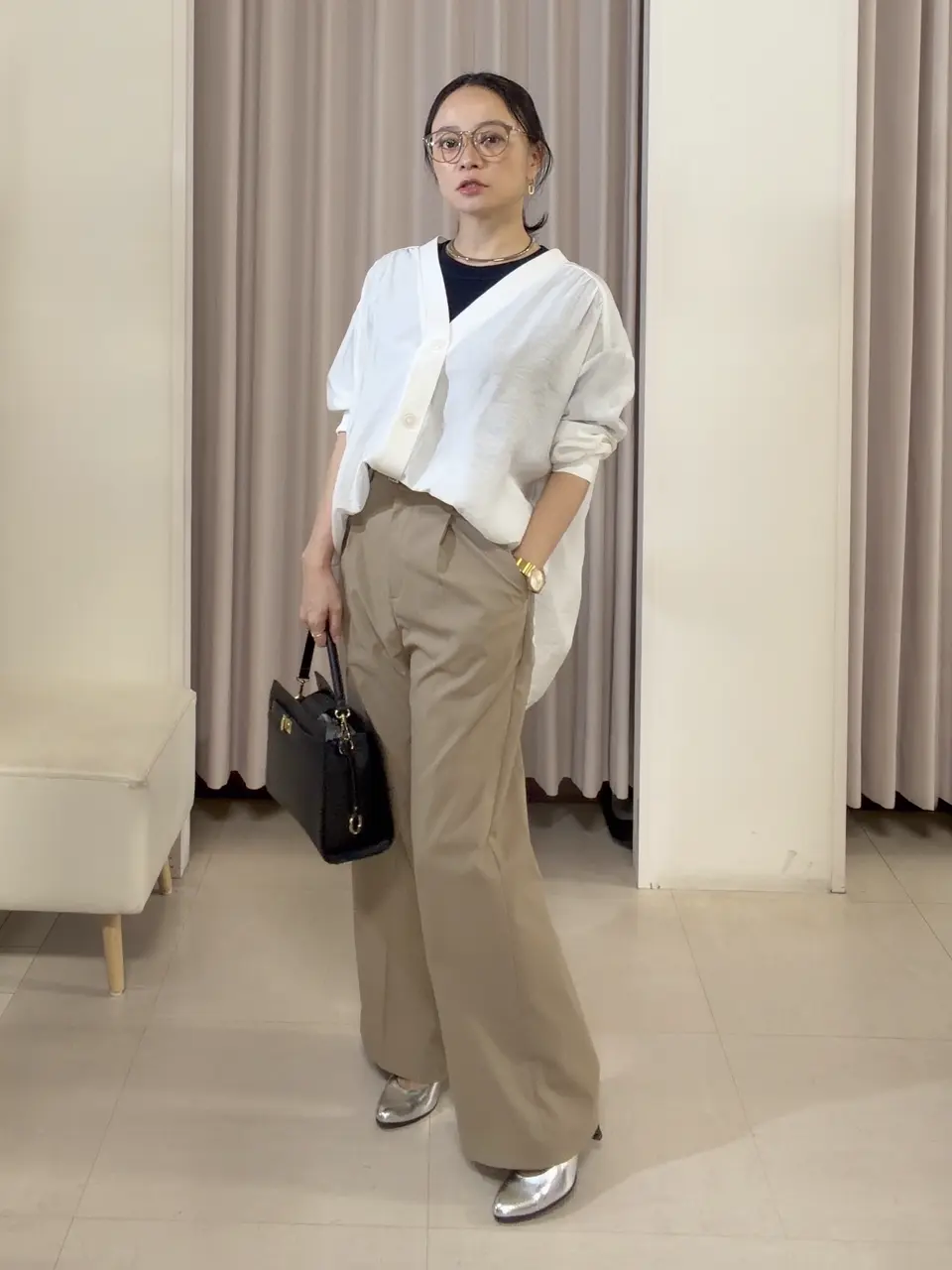 ANY SIS ナラ コーディネート画像