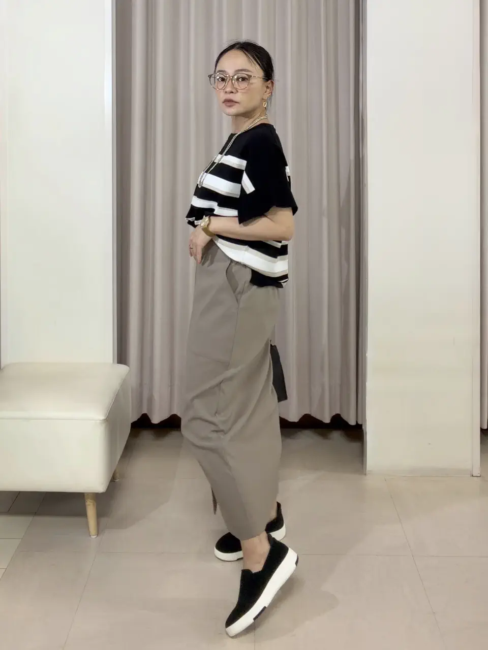 ANY SIS ナラ コーディネート画像