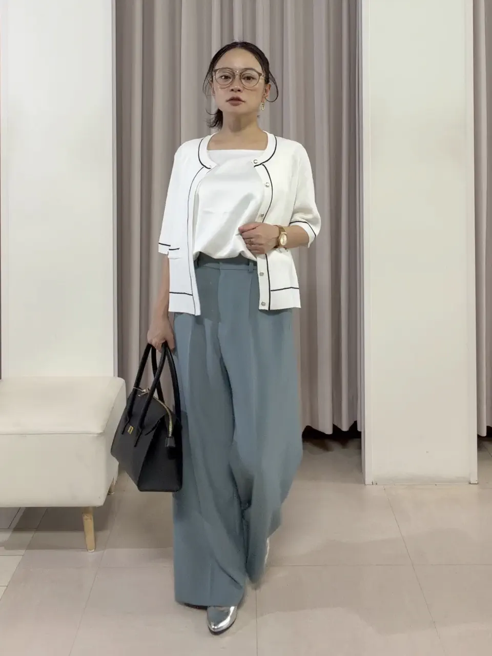 ANY SIS ナラ コーディネート画像