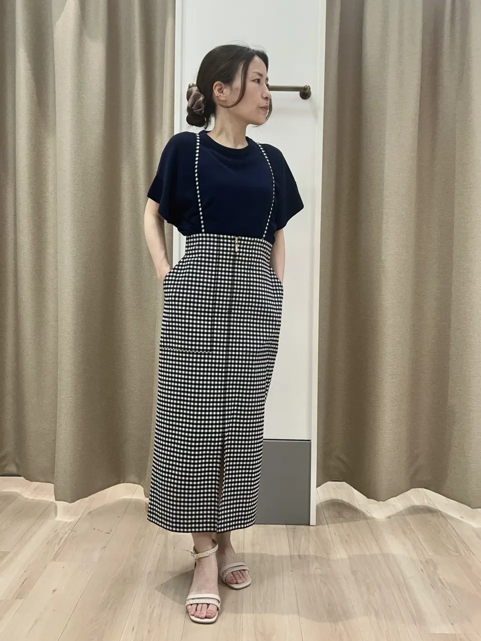 ANY SIS 長尾 コーディネート画像