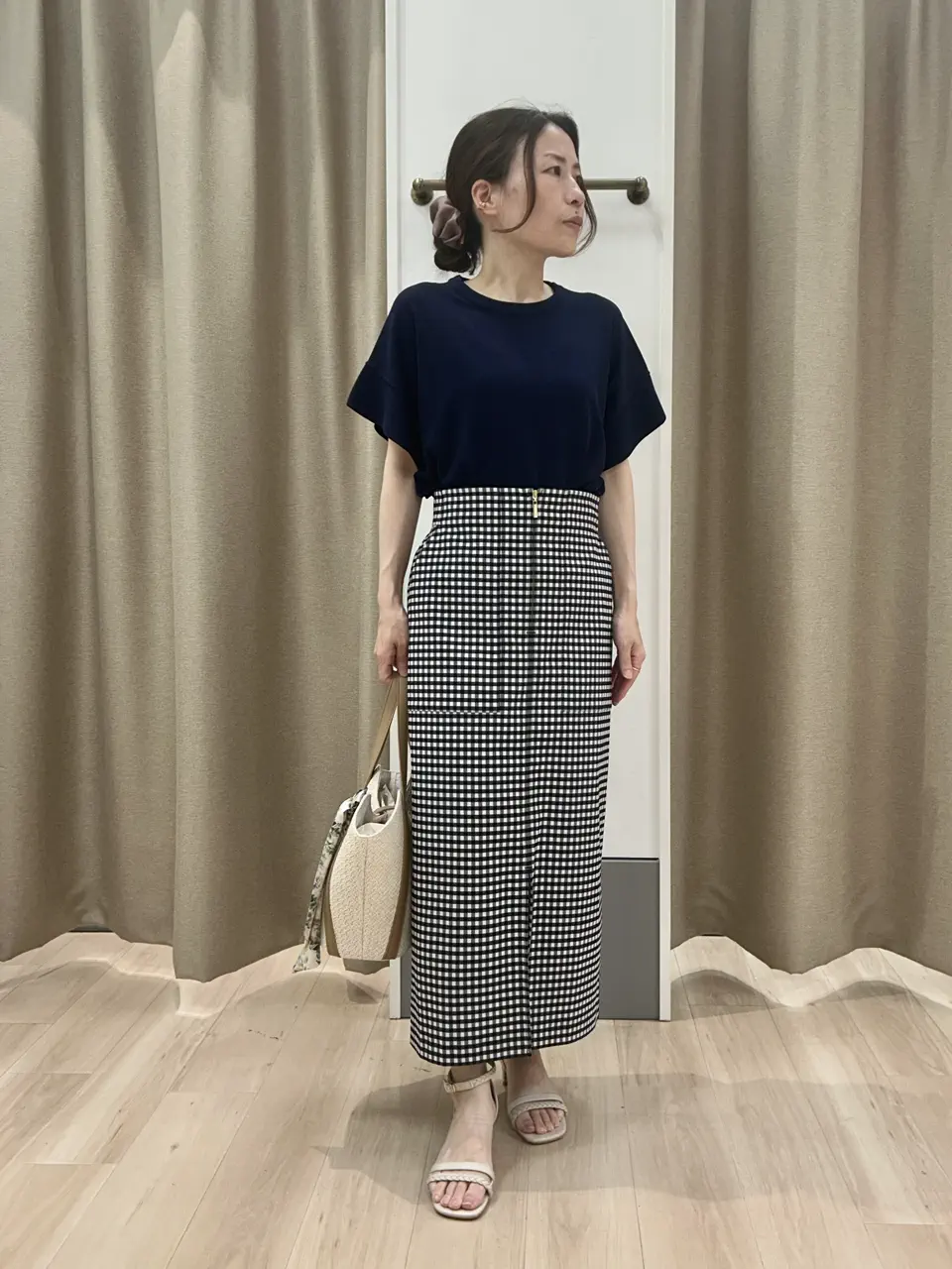 ANY SIS 長尾 コーディネート画像
