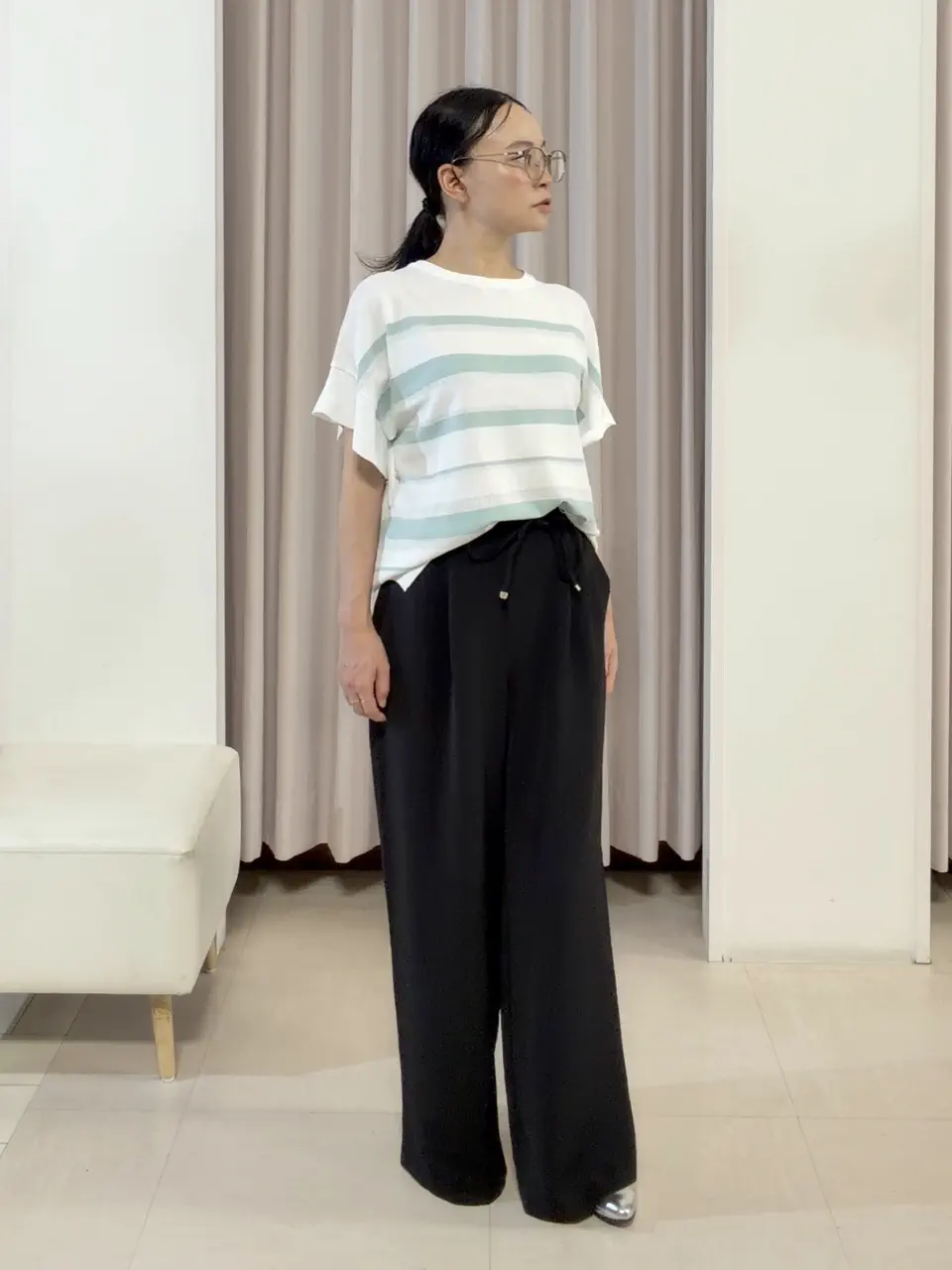 ANY SIS ナラ コーディネート画像
