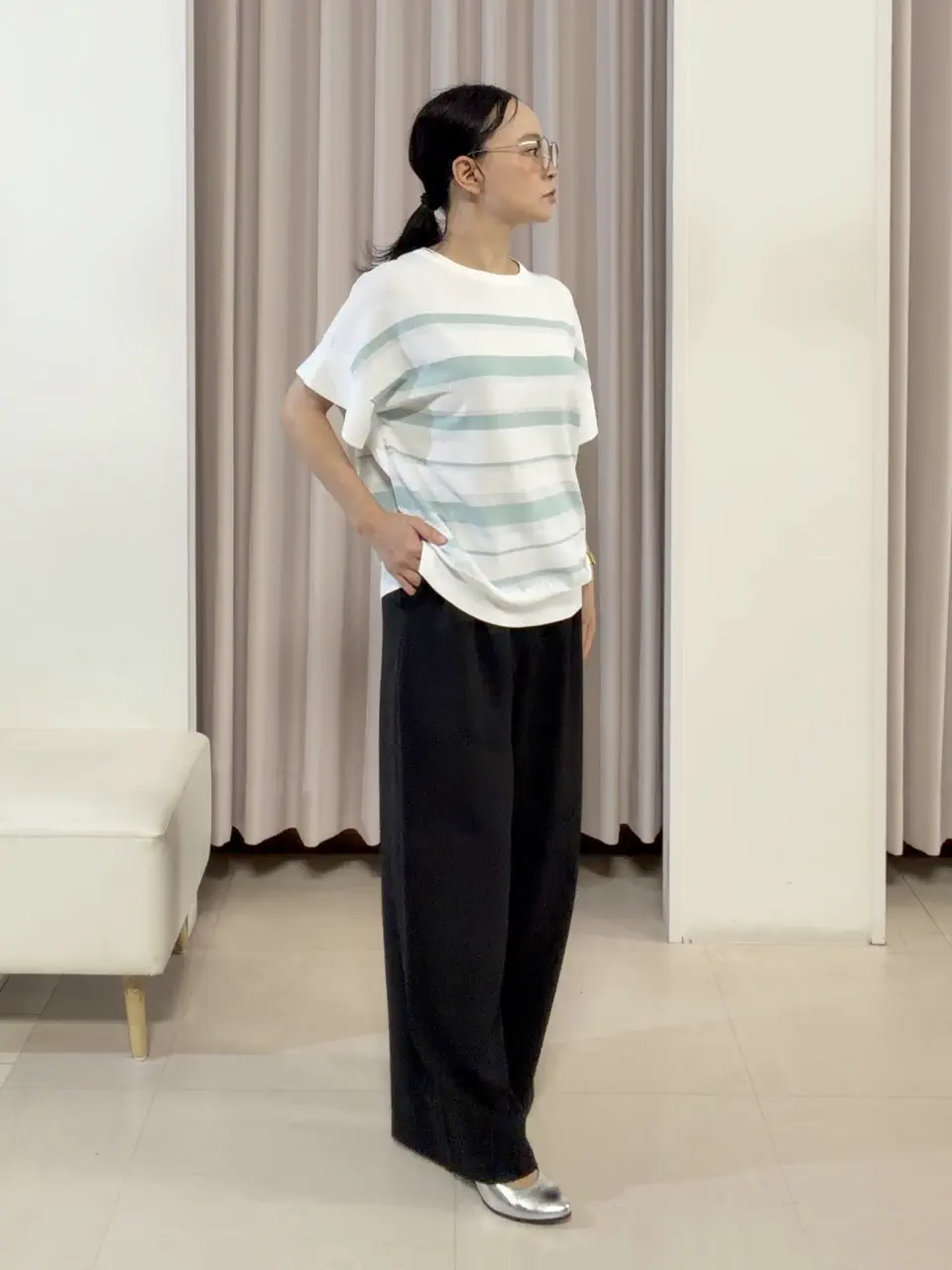 ANY SIS ナラ コーディネート画像