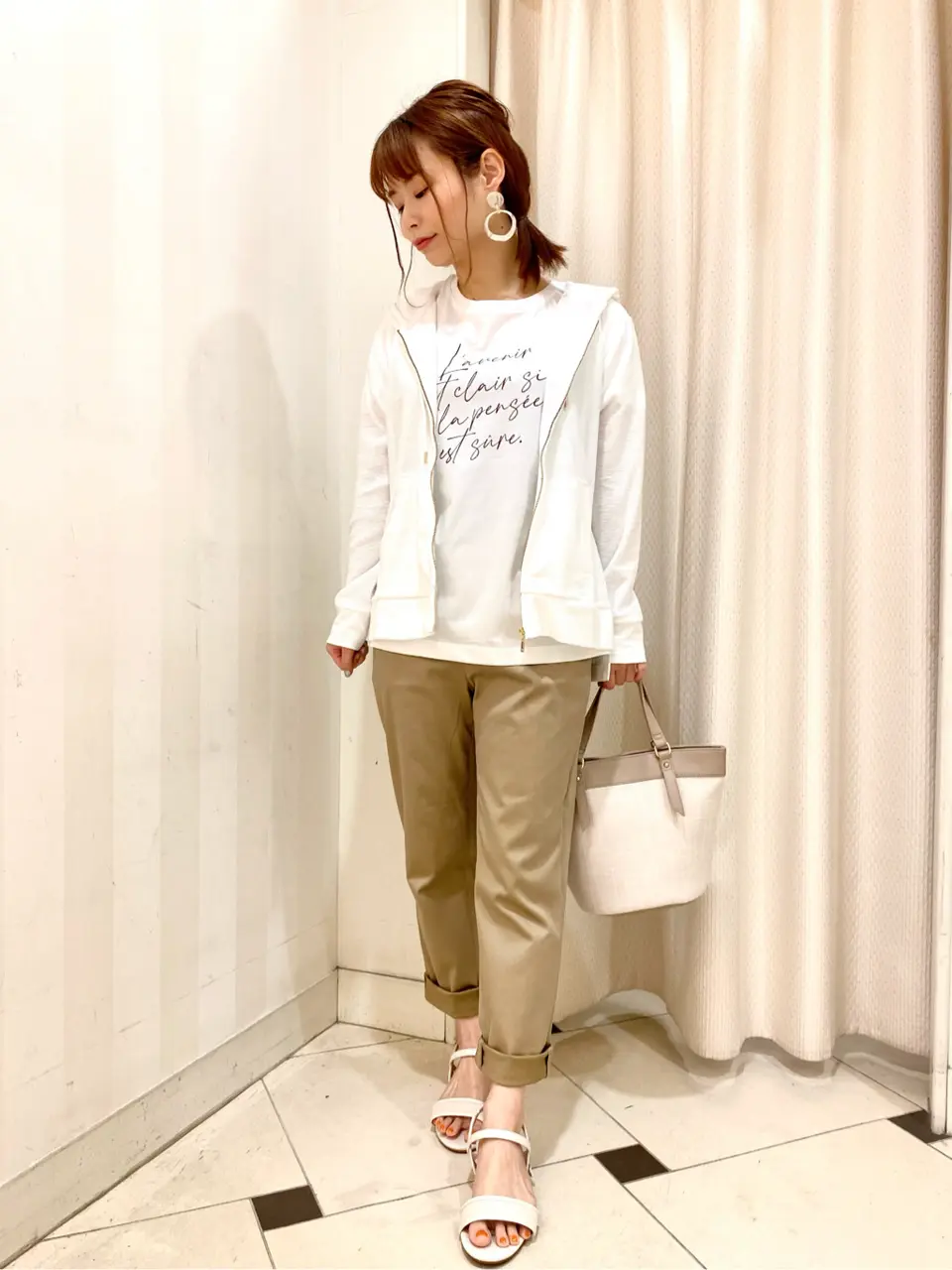 ANY SIS 横尾 コーディネート画像