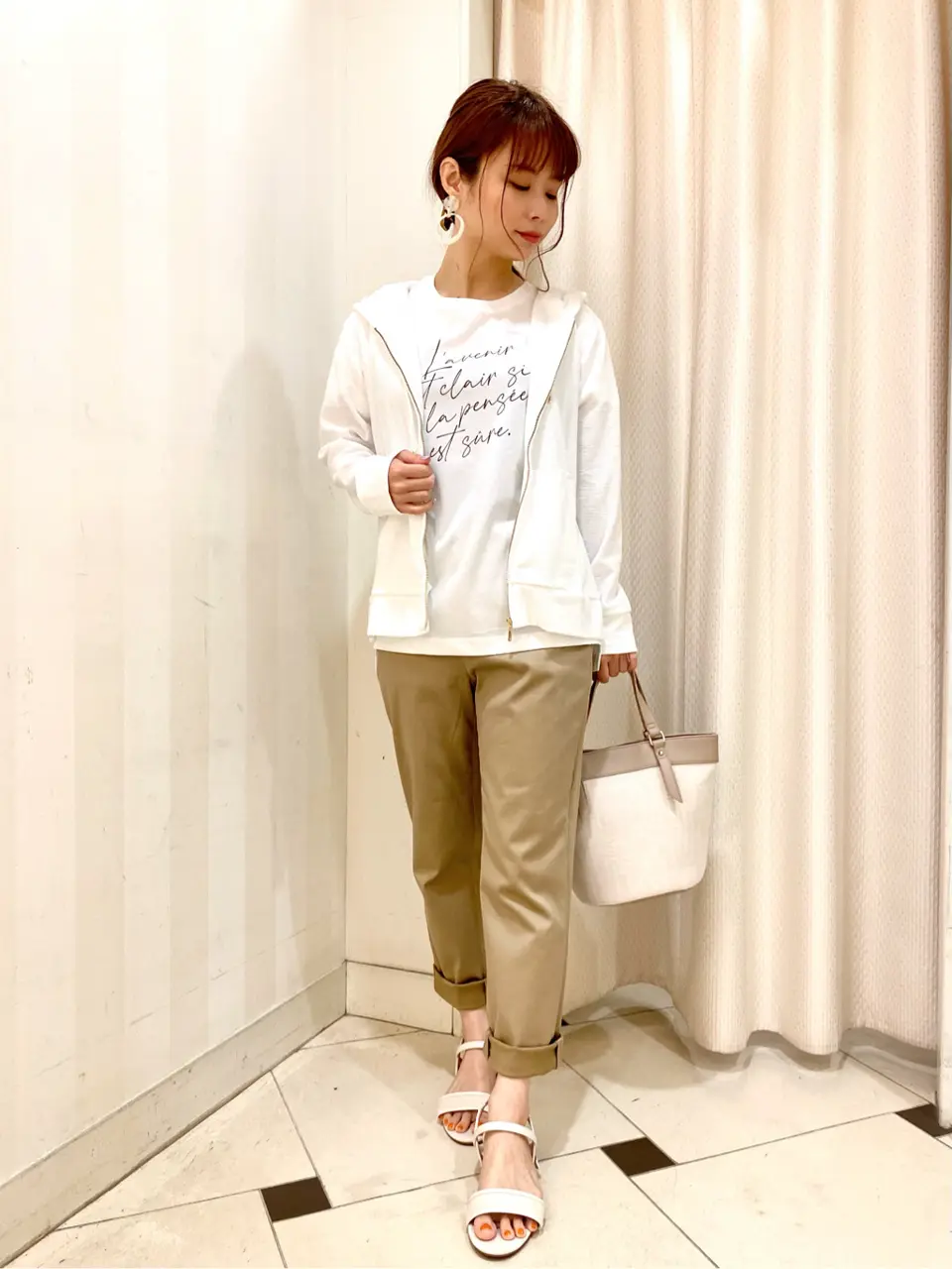 ANY SIS 横尾 コーディネート画像