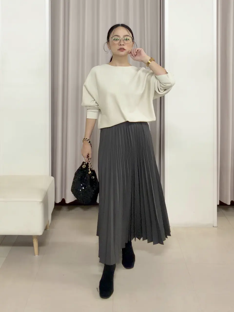 ANY SIS ナラ コーディネート画像