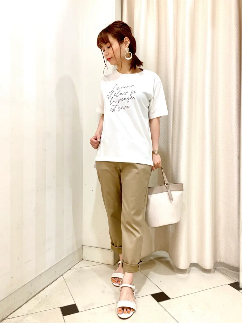 ANY SIS 横尾 コーディネート画像