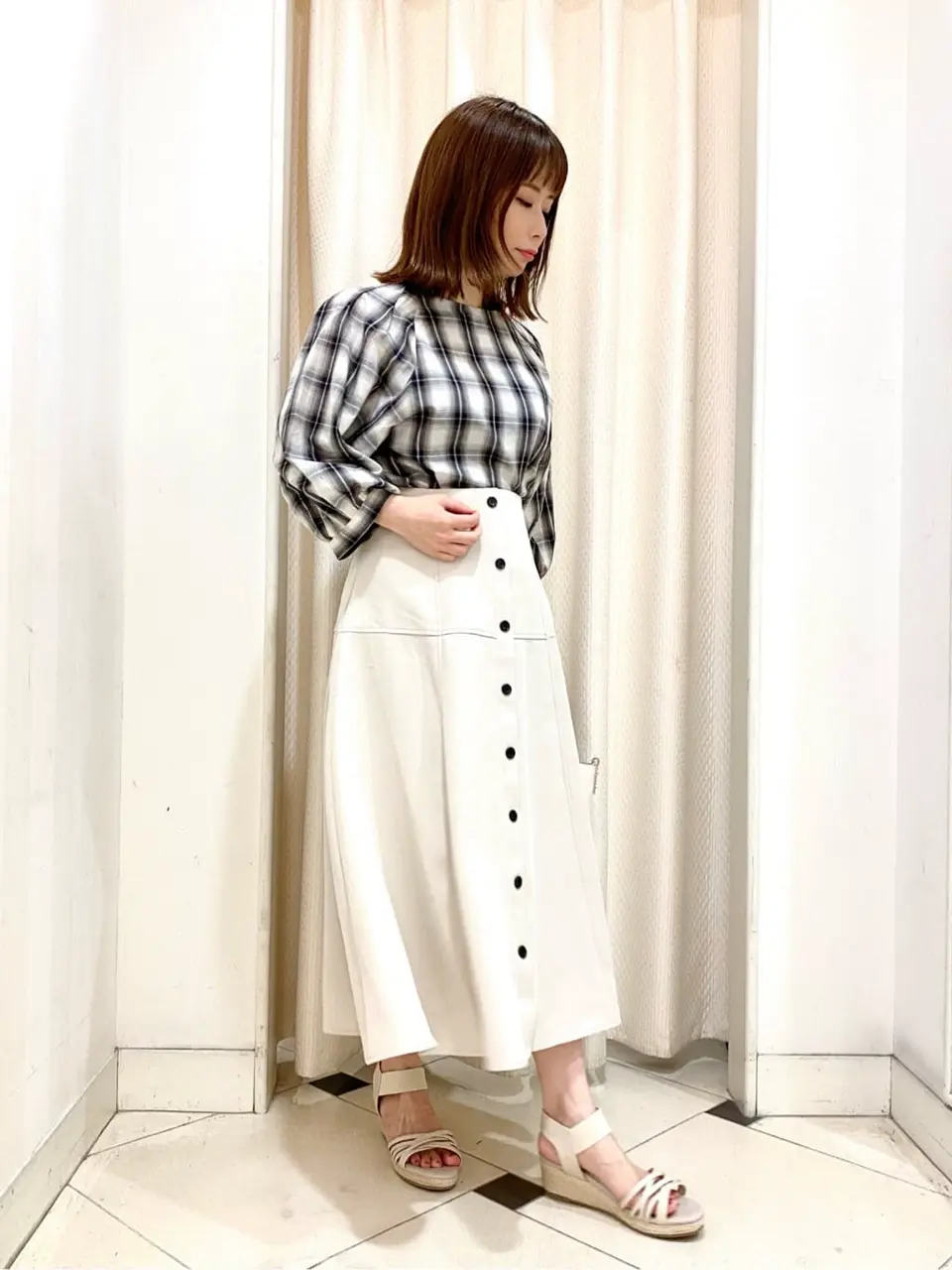 ANY SIS 横尾 コーディネート画像