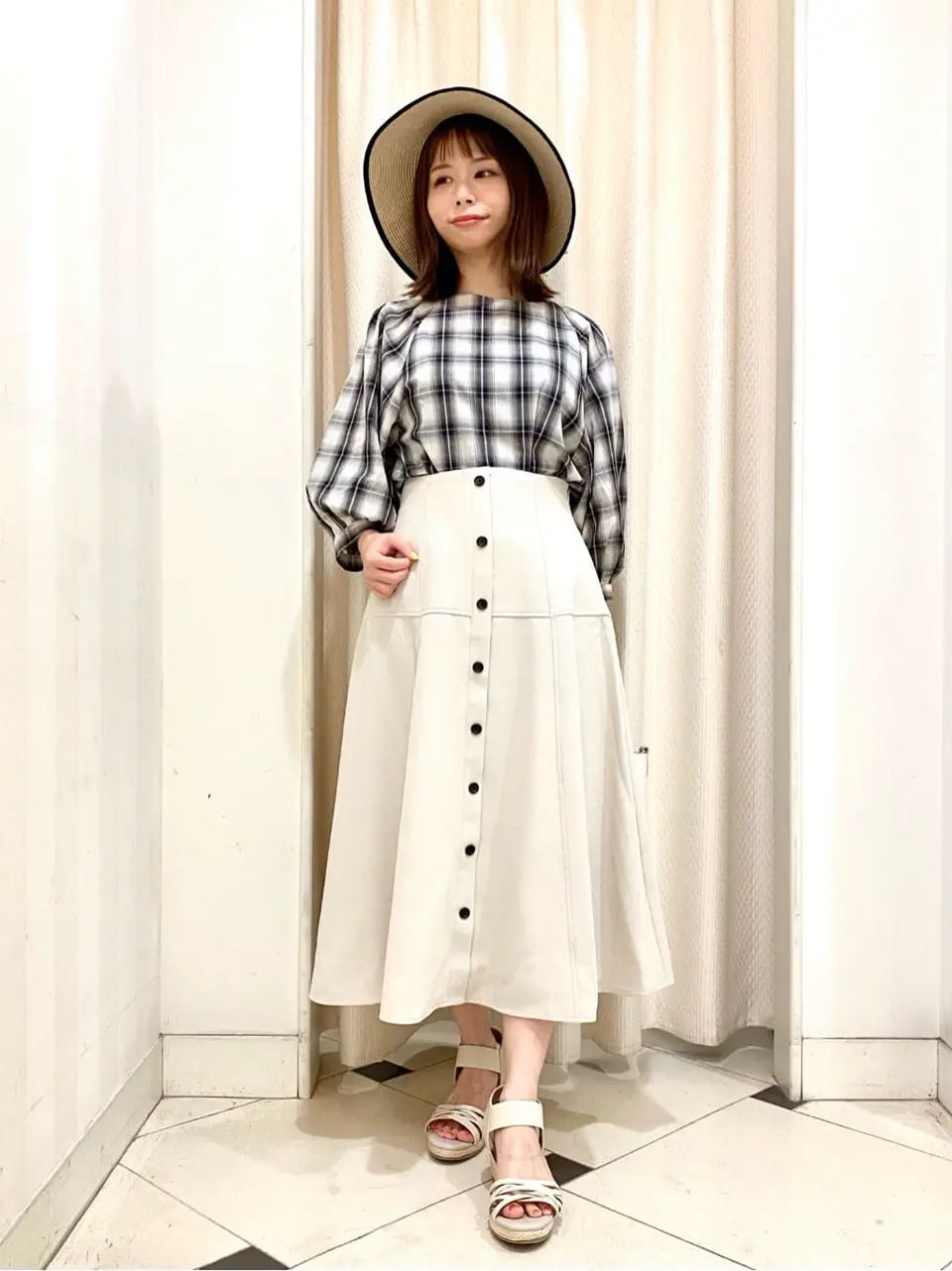 ANY SIS 横尾 コーディネート画像