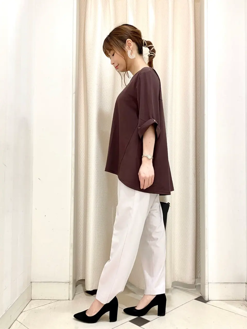 ANY SIS 横尾 コーディネート画像