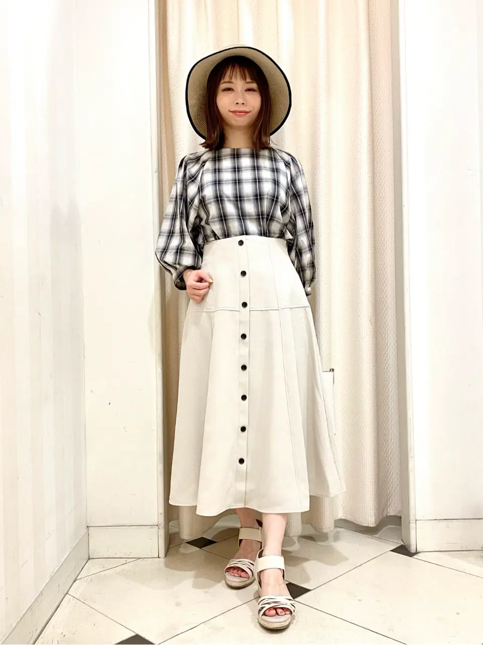 ANY SIS 横尾 コーディネート画像