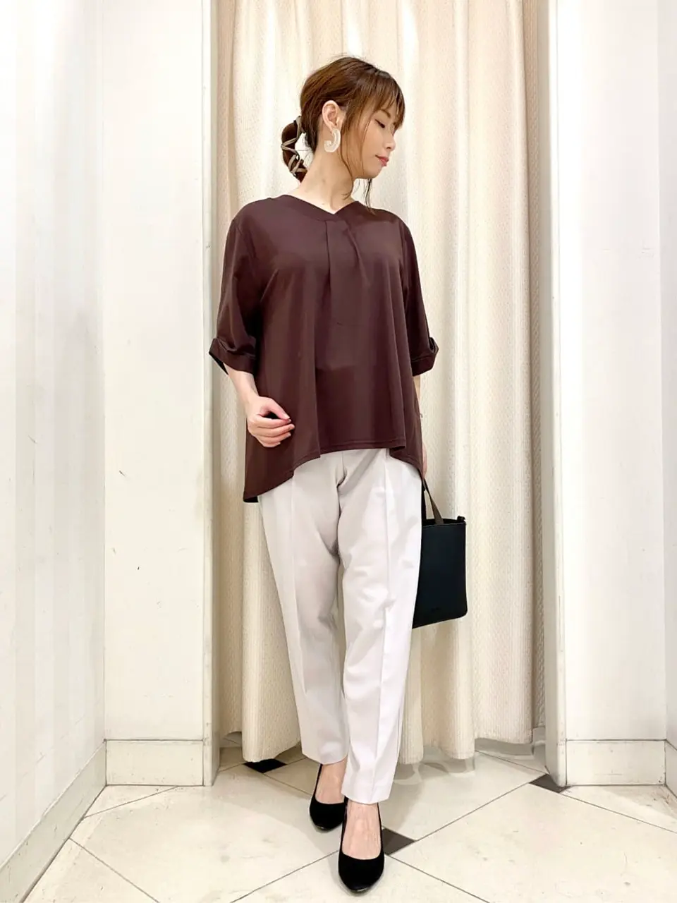 ANY SIS 横尾 コーディネート画像