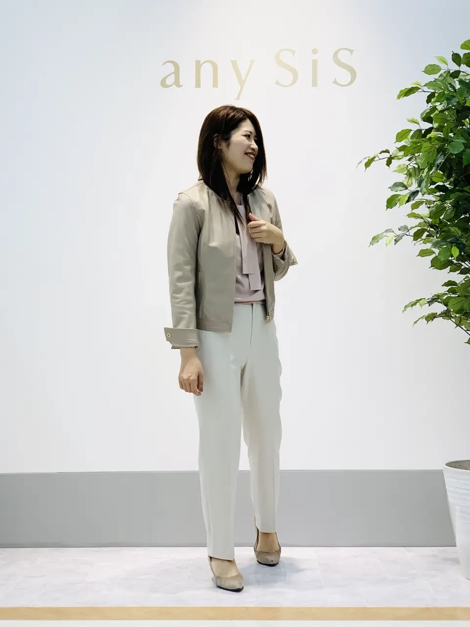 ANY SIS 岡本 コーディネート画像