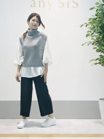 ANY SIS 岡本 コーディネート画像
