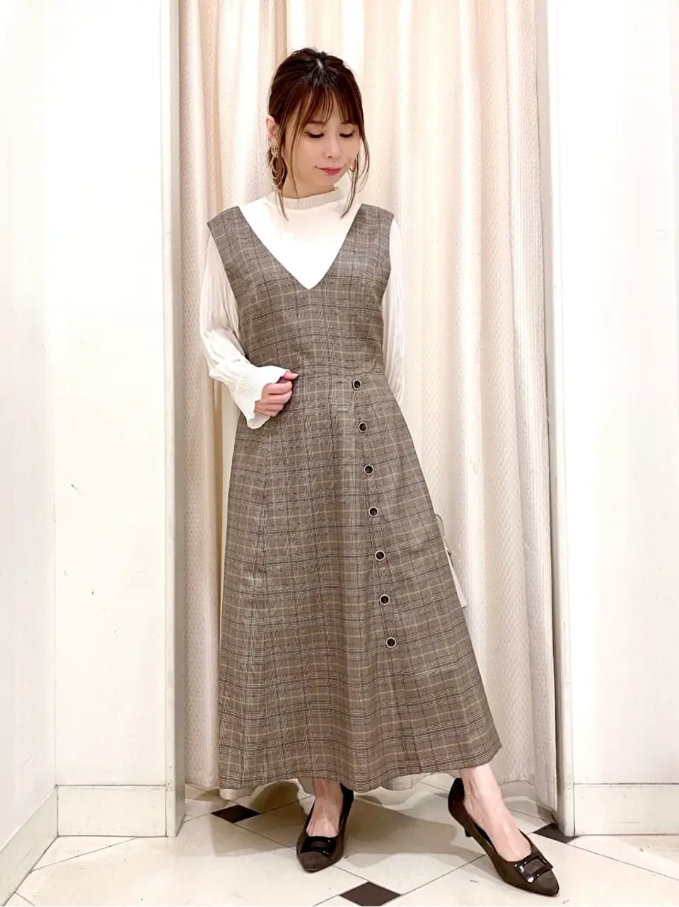 ANY SIS 横尾 コーディネート画像