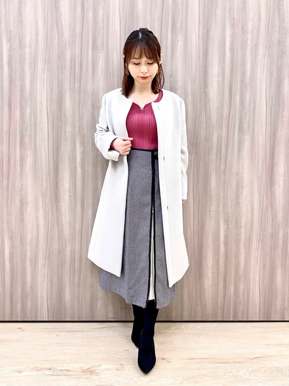 ANY SIS 横尾 コーディネート画像