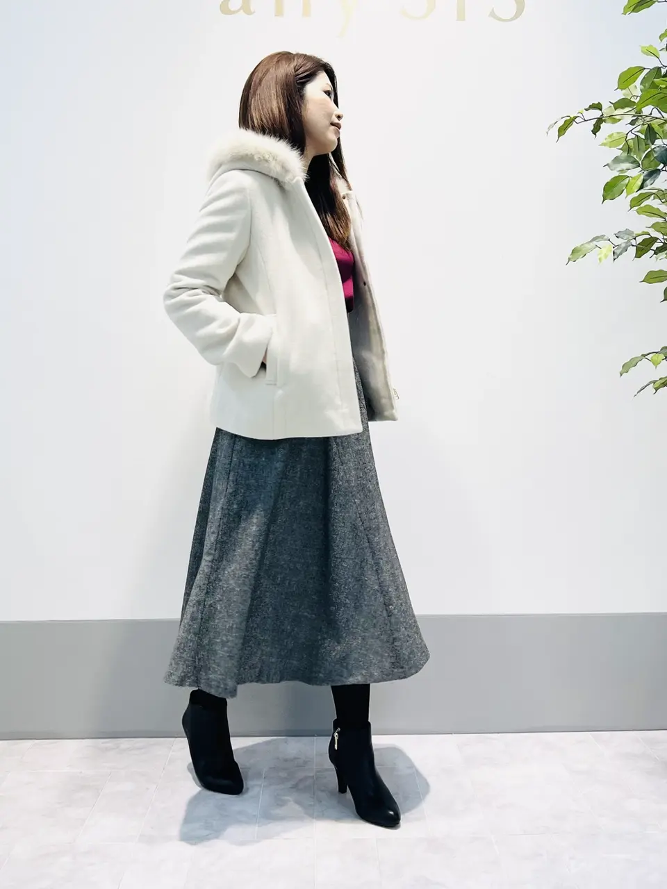 ANY SIS 岡本 コーディネート画像