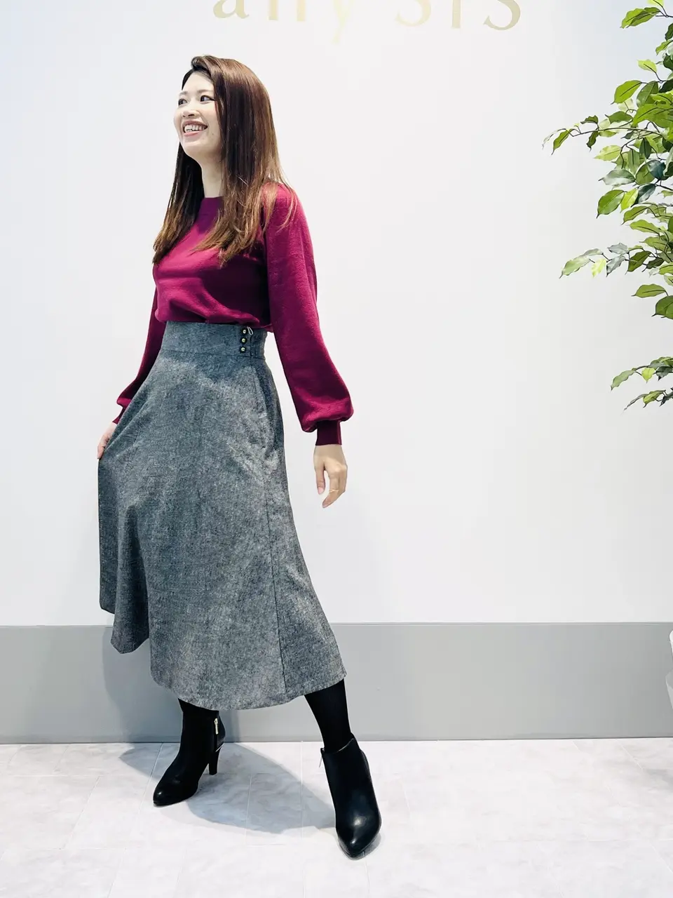 ANY SIS 岡本 コーディネート画像