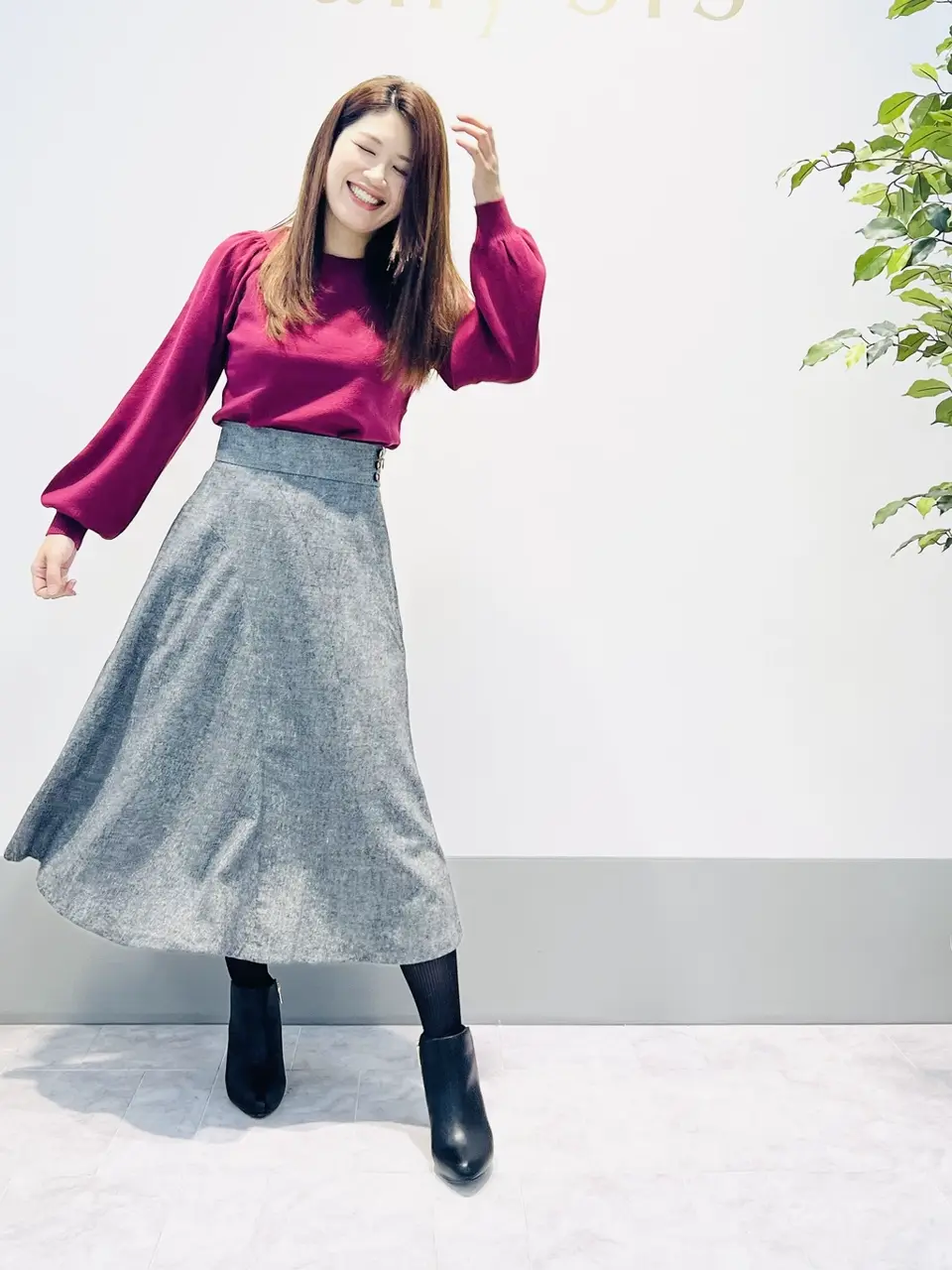 ANY SIS 岡本 コーディネート画像