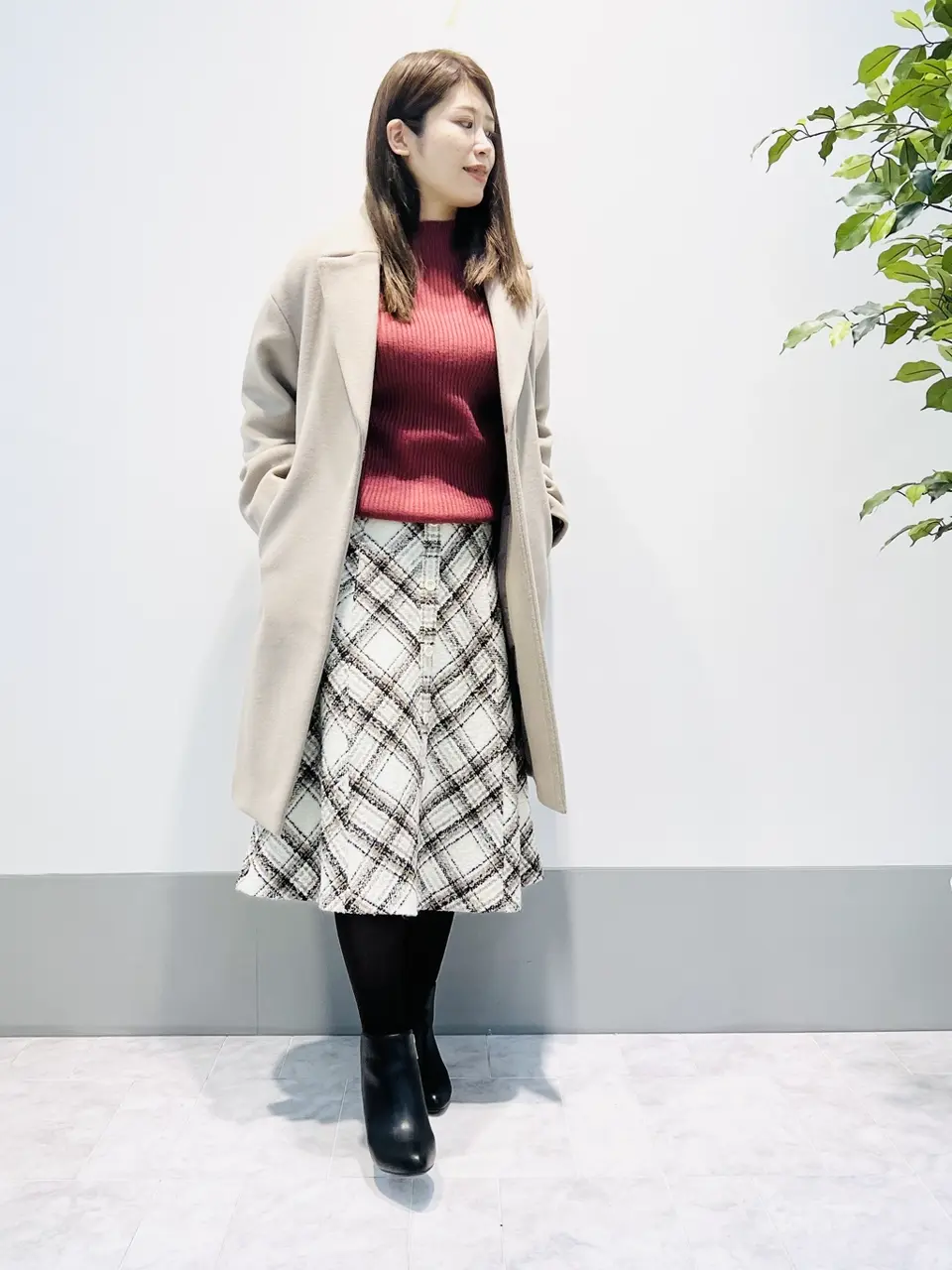 ANY SIS 岡本 コーディネート画像