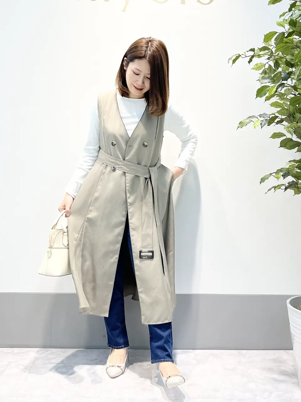 ANY SIS 岡本 コーディネート画像