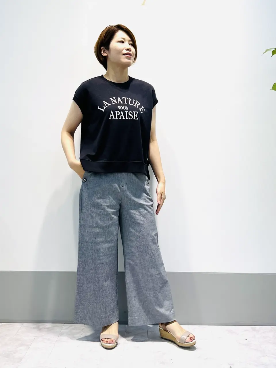 ANY SIS 岡本 コーディネート画像