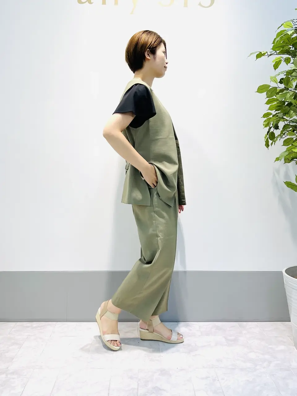 ANY SIS 岡本 コーディネート画像