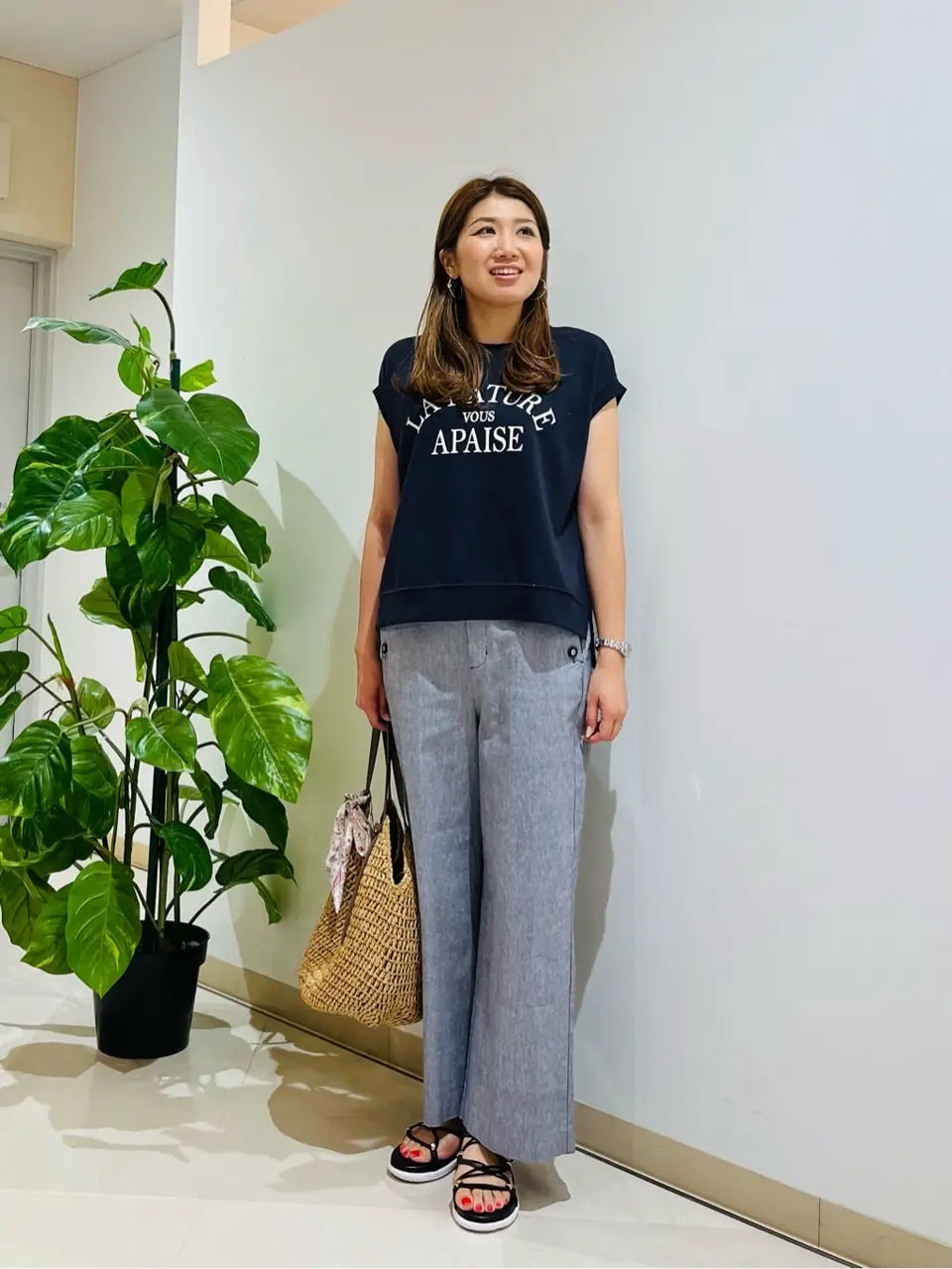 ANY SIS 石川 コーディネート画像