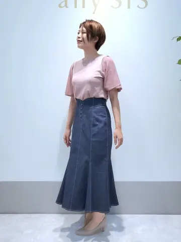 ANY SIS 岡本 コーディネート画像