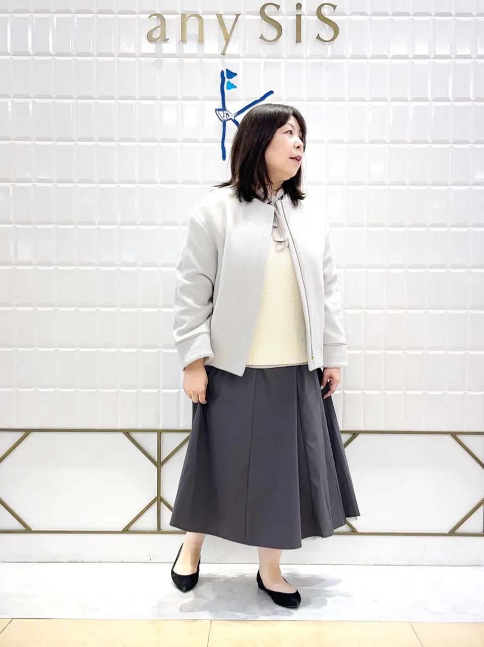 ANY SIS 西田 コーディネート画像