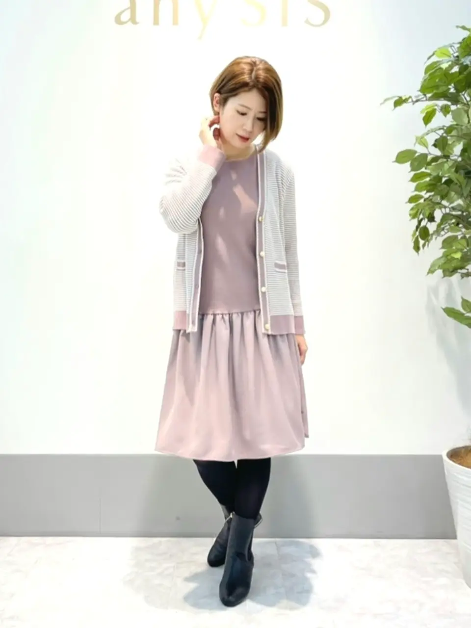 ANY SIS 岡本 コーディネート画像